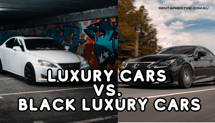 Luxury Cars vs Black Luxury Cars